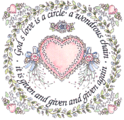 70029 God's Love Is A Circle 4" x 4"